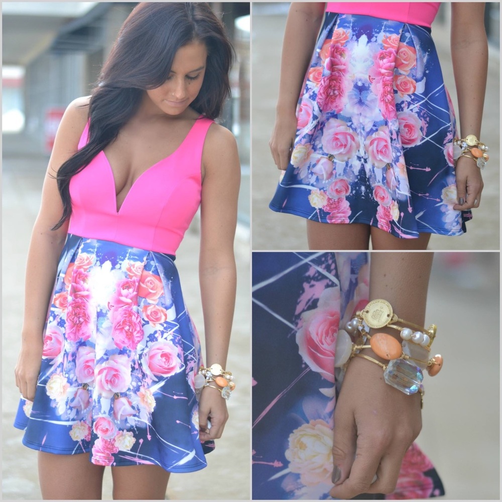 Apricot Lane/Blue Blush Dress